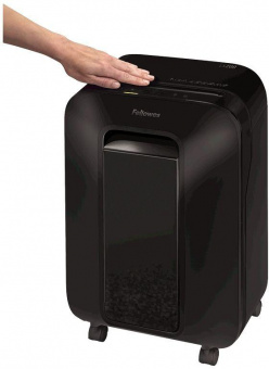 Шредер Fellowes PowerShred LX200 черный (секр.P-4) перекрестный 12лист. 22лтр. скрепки скобы пл.карты от магазина РЭССИ