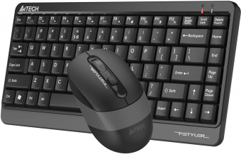 Клавиатура + мышь A4Tech Fstyler FG1110 клав:черный/серый мышь:черный/серый USB беспроводная Multimedia (FG1110 GREY) от магазина РЭССИ
