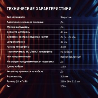 Наушники с микрофоном Оклик HS-L355G черный 1.8м мониторные оголовье (1939807) от магазина РЭССИ