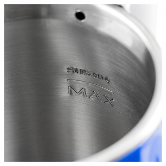 Чайник электрический Galaxy GL 0307 1.7л. 2000Вт синий/черный (корпус: нержавеющая сталь/пластик) от магазина РЭССИ