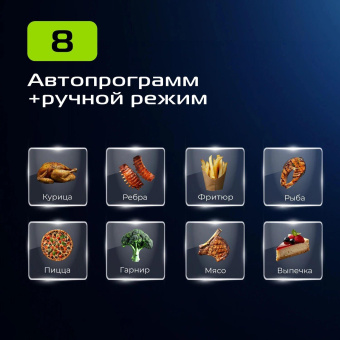 Аэрогриль Red Solution COLORSENSE W260 2100Вт черный/серый от магазина РЭССИ