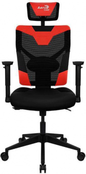 Кресло игровое Aerocool Guardian черный/красный сиденье черный эко.кожа/сетка крестов. нейлон от магазина РЭССИ