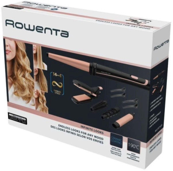 Мульти-Стайлер Rowenta CF4230F0 46Вт розовый/черный макс.темп.:190С покрытие:керамическое (1830008185) от магазина РЭССИ