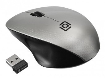 Мышь Оклик 695MW черный/серебристый оптическая (1000dpi) беспроводная USB для ноутбука (3but) от магазина РЭССИ