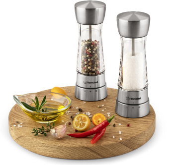 Мельница для перца/соли Rondell Spezia RD-1668 стальной наб.:2предм. от магазина РЭССИ