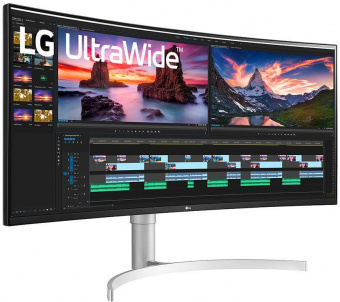 Монитор LG 38" UltraWide 38WN95C-W белый IPS LED 1ms 21:9 HDMI M/M матовая HAS Piv 450cd 178гр/178гр 3840x1600 144Hz G-Sync DP UW USB 8.32кг от магазина РЭССИ
