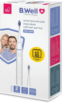 Зубная щетка электрическая B.Well PRO-850 белый/синий от магазина РЭССИ