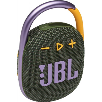 Колонка порт. JBL Clip 4 зеленый 5W 1.0 BT 15м 500mAh (JBLCLIP4GRN) от магазина РЭССИ