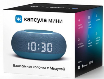 Умная колонка VK Капсула Мини Маруся синий морской 5W 1.0 BT 10м (MRC02BL) от магазина РЭССИ
