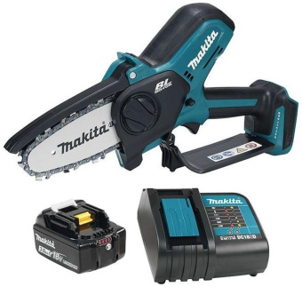 Электрическая цепная пила Makita DUC101SF 320Вт дл.шины:4"(10cm) 1аккум. 3Ач ЗУ от магазина РЭССИ
