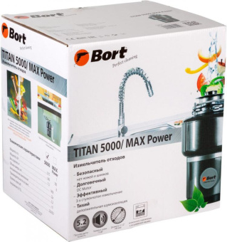 Измельчитель Bort Titan 5000 560Вт черный от магазина РЭССИ