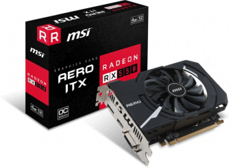 Видеокарта MSI PCI-E Radeon RX 550 AERO ITX 4G OC AMD Radeon RX 550 4096Mb 128 GDDR5 1203/6000 DVIx1 HDMIx1 DPx1 HDCP Ret от магазина РЭССИ