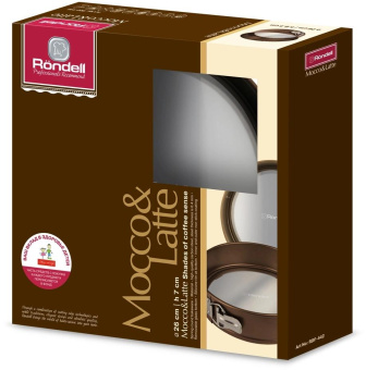Форма для выпечки Rondell Mocco&Latte RDF-442 кругл. d=26см сталь/силикон коричневый от магазина РЭССИ
