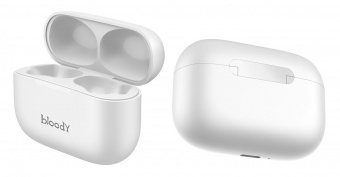 Гарнитура вкладыши A4Tech Bloody M30 белый беспроводные bluetooth в ушной раковине (M30 (WHITE)) от магазина РЭССИ