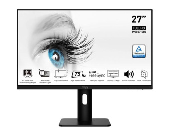 Монитор MSI 27" Pro MP273P черный IPS LED 16:9 HDMI M/M матовая HAS Piv 250cd 178гр/178гр 1920x1080 75Hz DP FHD 4.2кг от магазина РЭССИ