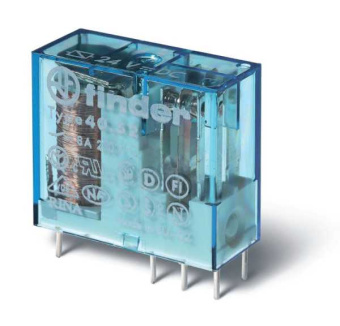 Реле миниатюрное универсальное электромеханич. монтаж на печатную плату или в розетку выводы с шагом 5мм 2CO 8А AgN 110В AC RTII 405281100000 от магазина РЭССИ