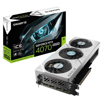 Видеокарта Gigabyte PCI-E 4.0 GV-N407SEAGLEOC ICE-12GD NVIDIA GeForce RTX 4070 Super 12Gb 192bit GDDR6X 2475/21000 HDMIx1 DPx3 HDCP Ret от магазина РЭССИ