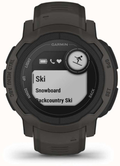 Смарт-часы Garmin Instinct 2 45мм 0.9" LCD корп.темно-серый рем.темно-серый разм.брасл.:22мм (010-02626-00) от магазина РЭССИ