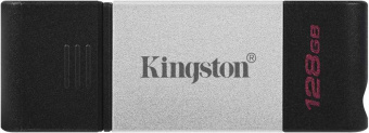 Флеш Диск Kingston 128Gb DataTraveler 80 Type-C DT80/128GB USB3.0 черный от магазина РЭССИ