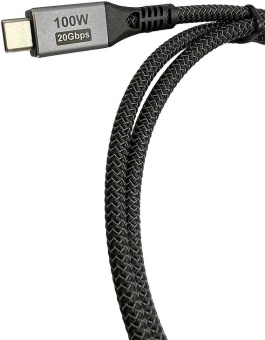 Кабель Premier 100W/4K 60HZ/20GBS USB Type-C (m)-USB Type-C (m) 2м черный от магазина РЭССИ
