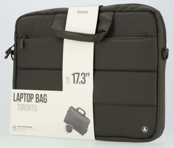 Сумка для ноутбука 17.3" Hama Toronto оливковый нейлон (00216574) от магазина РЭССИ