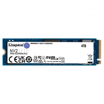 Накопитель SSD Kingston PCI-E 4.0 x4 4Tb SNV2S/4000G NV2 M.2 2280 от магазина РЭССИ