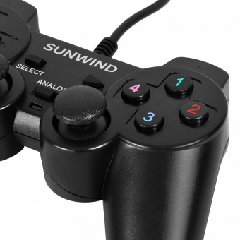 Геймпад SunWind SW-GP100M черный USB (1427308) от магазина РЭССИ