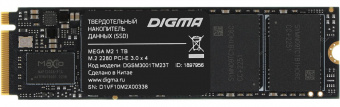 Накопитель SSD Digma PCI-E 3.0 x4 1Tb DGSM3001TM23T MEGA M2 M.2 2280 от магазина РЭССИ