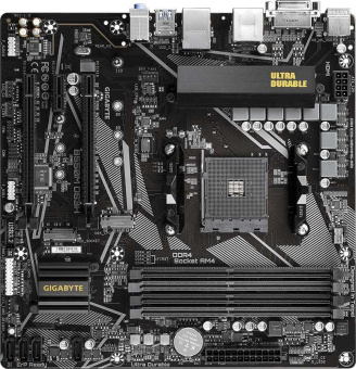 Материнская плата Gigabyte B550M DS3H Soc-AM4 AMD B550 4xDDR4 mATX AC`97 8ch(7.1) GbLAN RAID+DVI+HDMI от магазина РЭССИ