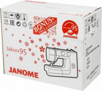 Швейная машина Janome Sakura 95 белый/цветы от магазина РЭССИ