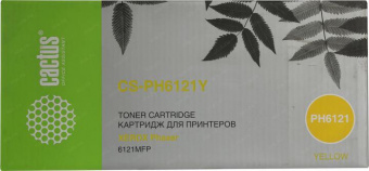 Картридж лазерный Cactus CS-PH6121Y 106R01475 желтый (2600стр.) для Xerox Phaser 6121/6121mfp/6121MFPD от магазина РЭССИ