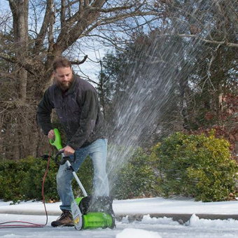 Снегоуборщик электр. Greenworks GD40SSK2 от магазина РЭССИ