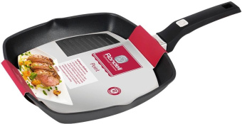 Сковорода-гриль Rondell Point RDA-1350 квадратная 28см покрытие: TriTitan ручка несъемная (без крышки) черный от магазина РЭССИ