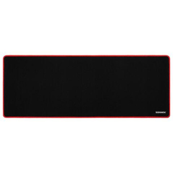 Компьютерный коврик для мыши и клавиатуры SONNEN BLACK TITAN XL большой 800x300x3 мм черный 513615 от магазина РЭССИ