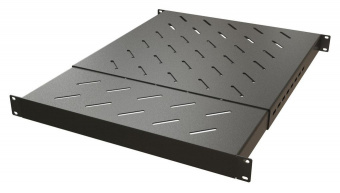 Полка стационарная Hyperline TSD3M-1U-650/1100-RAL9005 1U нагр.:150кг. 19" 1100мм черный (упак.:1шт) от магазина РЭССИ