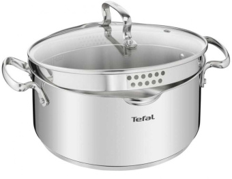 Кастрюля Tefal Duetto+ G7194655 4.7л. d=24см (с крышкой) стальной (2100113152) от магазина РЭССИ