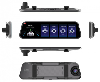 Видеорегистратор Digma FreeDrive 606 MIRROR DUAL черный 2Mpix 1080x1920 1080p 170гр. GP6247 от магазина РЭССИ