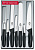 Набор ножей кухон. Victorinox Standart (5.1103.7) компл.:4шт вилка черный подар.коробка от магазина РЭССИ