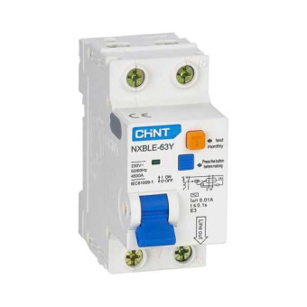 Выключатель автоматический дифференциального тока 1п+N C 25А 30мА электрон. тип AC 4.5кА NXBLE-63Y (R) 105544 от магазина РЭССИ