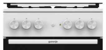 Плита Комбинированная Gorenje GK5A21WH белый/черный (стеклянная крышка) реш.сталь от магазина РЭССИ
