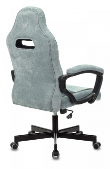 Кресло игровое Zombie VIKING 6 KNIGHT Fabric голубой с подголов. крестов. металл от магазина РЭССИ