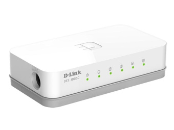 Коммутатор D-Link DES-1005C 5x100Mb неуправляемый от магазина РЭССИ