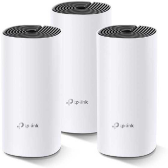 Бесшовный Mesh роутер TP-Link Deco M4 (DECO M4(3-PACK)) AC1200 10/100/1000BASE-TX белый (упак.:3шт) от магазина РЭССИ