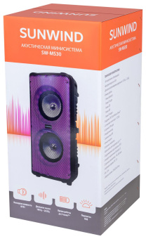 Минисистема SunWind SW-MS30 черный 60Вт FM USB BT SD/MMC от магазина РЭССИ
