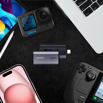 Накопитель SSD A-Data USB3.2 Gen2 2TB SC750-2000G-CCBK SC750 серый от магазина РЭССИ