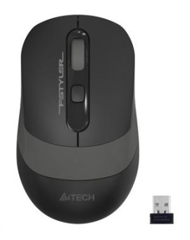 Мышь A4Tech Fstyler FG10 черный/серый оптическая (2000dpi) беспроводная USB (4but) от магазина РЭССИ