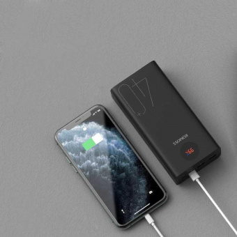 Мобильный аккумулятор Romoss PEA40 40000mAh 3A QC 2xUSB черный от магазина РЭССИ
