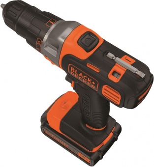 Дрель-шуруповерт Black+Decker MT218K-QW аккум. патрон:быстрозажимной (кейс в комплекте) от магазина РЭССИ
