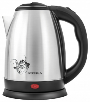 Чайник электрический Supra KES-1802S 1.8л. 1500Вт нержавеющая сталь/черный (корпус: нержавеющая сталь) от магазина РЭССИ