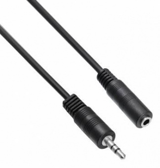 Кабель-удлинитель аудио Buro BAAC003-1 Jack 3.5 (m)/Jack 3.5 (f) 1м. черный от магазина РЭССИ